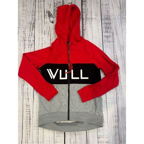 Vull triple threat color block zip hoodie size medium  excellent condition - Picture 2 of 4